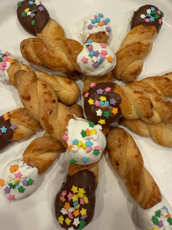 Chocolate Dipped Koulourakia
